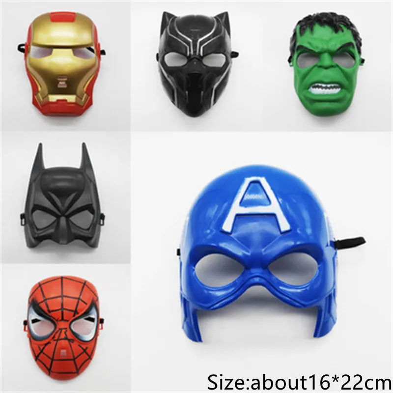 Аксессуары для косплея Marvel Мстители аниме маска Человек-паук Халк Железный