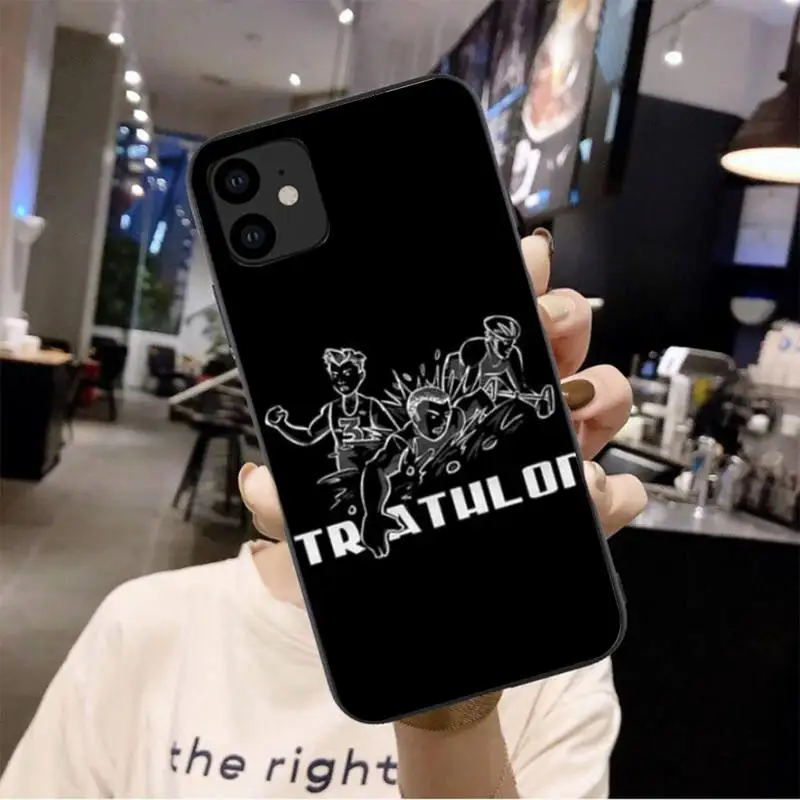 

LJHYDFCNB Swimming Bike, Marathon Phone Case For Iphone 6 6s 7 8 Plus XR X XS 11 12 Pro Mini Max