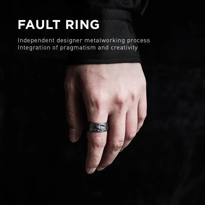 

Handmade Viking Ring for Men Adjutable Silver Gothic Punk Ring Gift for Men Couple Rings