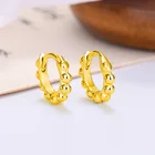 Серьги-кольца Huggie из 100% настоящего серебра 925 пробы с пряжкой для ушей, гипоаллергенные серьги для женщин, маленькие круглые бусины, круглые серьги, ювелирные изделия