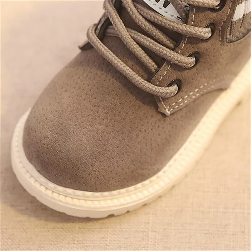 Детские зимние ботинки MHYONS обувь для девочек и мальчиков модные с мягкой