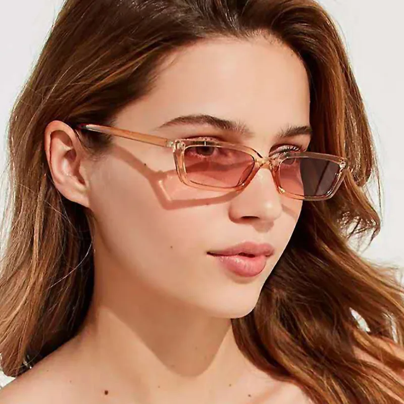 

Women's Square Sunglasses Transparent Color Retro Personality Men's Brand Designer Outdoor Sports Driving Fishing Glasses UV400