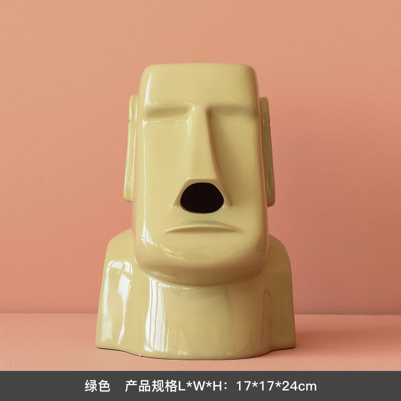 

Funny Nose Modern Resin Tissue Storage Box Creative Napkin Holder Cute Storage Box Funny Boite Rangement Home Accessories BJ50TB