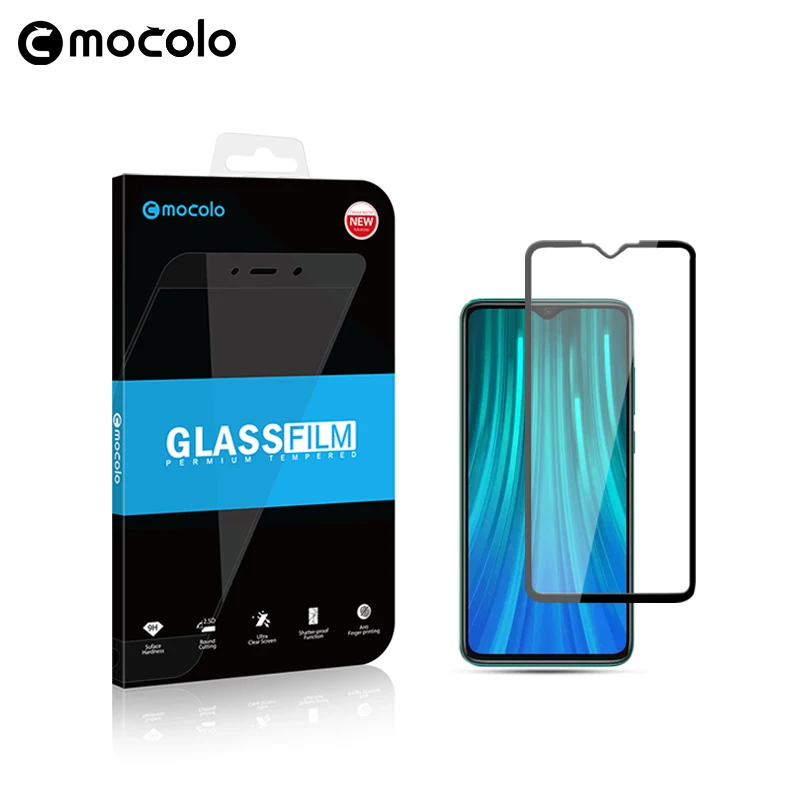 Mocolo 2.5D полное покрытие стеклянная пленка для Xiaomi Redmi Note 8 PRO защита экрана полный экран для Redmi Note 8 Закаленное стекло пленка