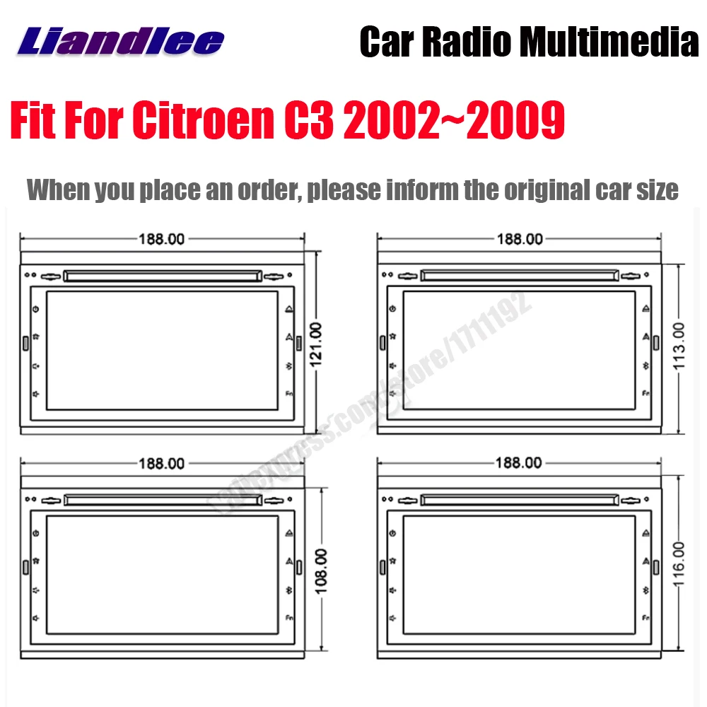 Для Citroen C3 2002 ~ 2009 Автомобильный Android 9 1 экран Mirror Link BT Wifi CarPlay GPS навигация карта