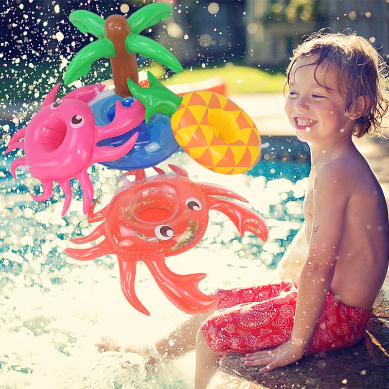 1 шт. розовые пончики пальма краб фольгированные воздушные шары подставка для