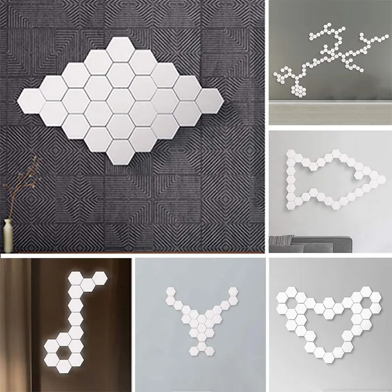 DIY Квантовая лампа светодиодный шестиугольный светильник сенсорный модульный