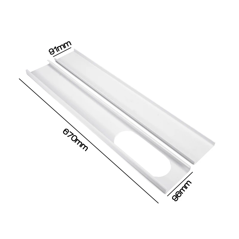 

Home 2Pcs/set Adjustable 1.9M Air Conditioner Window Slide Plate Exhaust Hose Tube Connector Kit For Air Conditioner