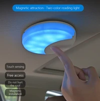 carctr universal usb car roof lights interior trunk lamps reading light whiteblue styling led rechargeable car night light