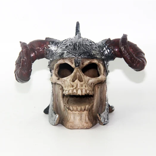 Bull Skull Террариум/украшение для аквариума череп для аквариума резиновый орнамент украшение для рептилий ящерица игрушка яркая статуя Инструменты для животных - Цвет: Bull Skull