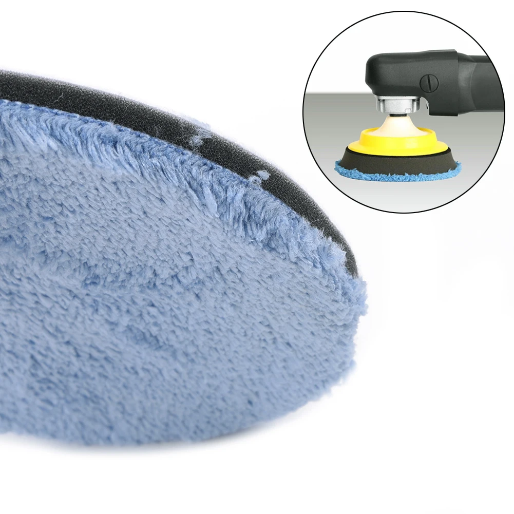 

Buffing Polishing Pad Accessory Blue Car Detailing Microfiber Replacement