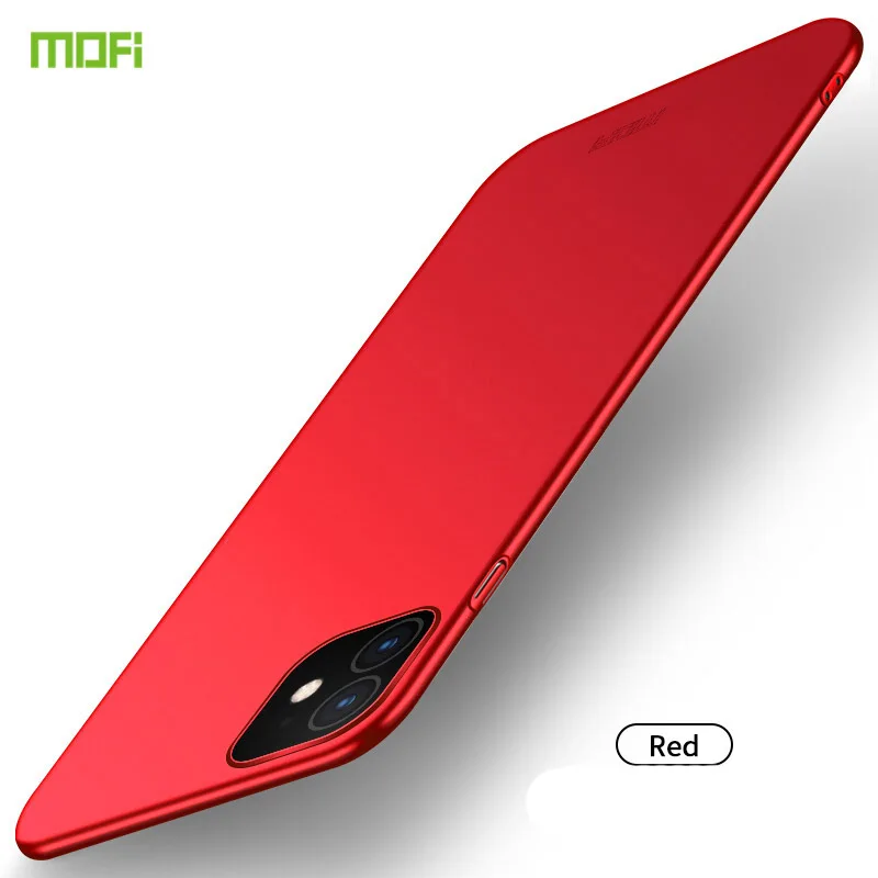 Для iPhone 11 Pro чехол Mofi роскошный классический матовый ПК Жесткий Чехол для телефона для iPhone 11 Pro Max пластиковый матовый чехол для iPhone 11Pro - Цвет: Красный