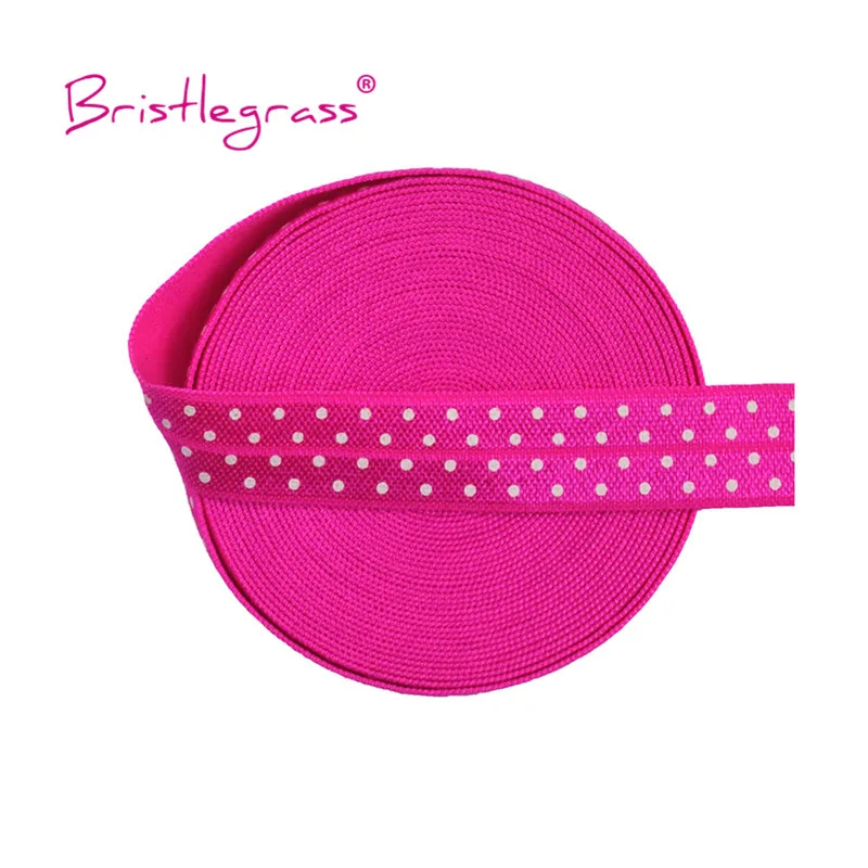 Эластичная Повязка на голову с принтом в горошек 5 ярдов 5/8 дюйма 15 мм лента для