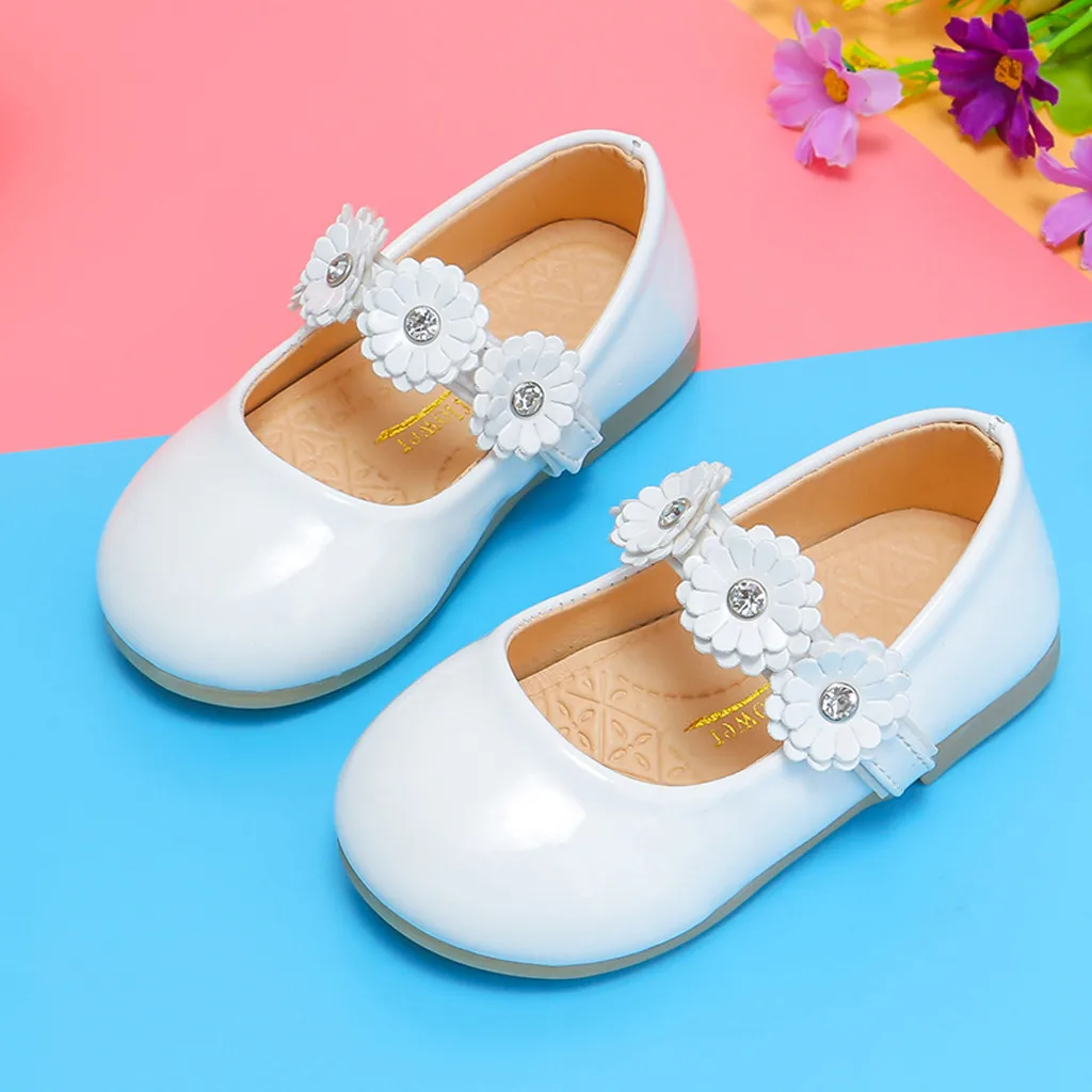 Kids Shoes For Girl Princess Toddler Infant Baby Flowers Single Sandalias Flat Girls Sneakers Zapatos De Nina | Детская одежда и