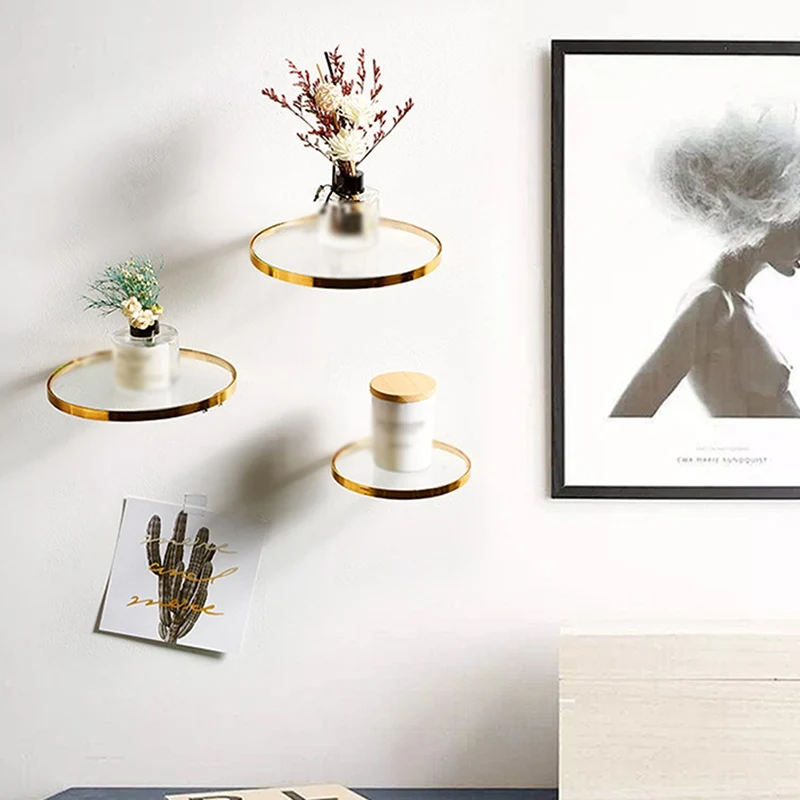 

Round Glass Wall Hanging Wall Wrought Iron Wall Hanging Coffee Shop Wall Hanging Modern Style Suitable For Coffee Shop Bookstore