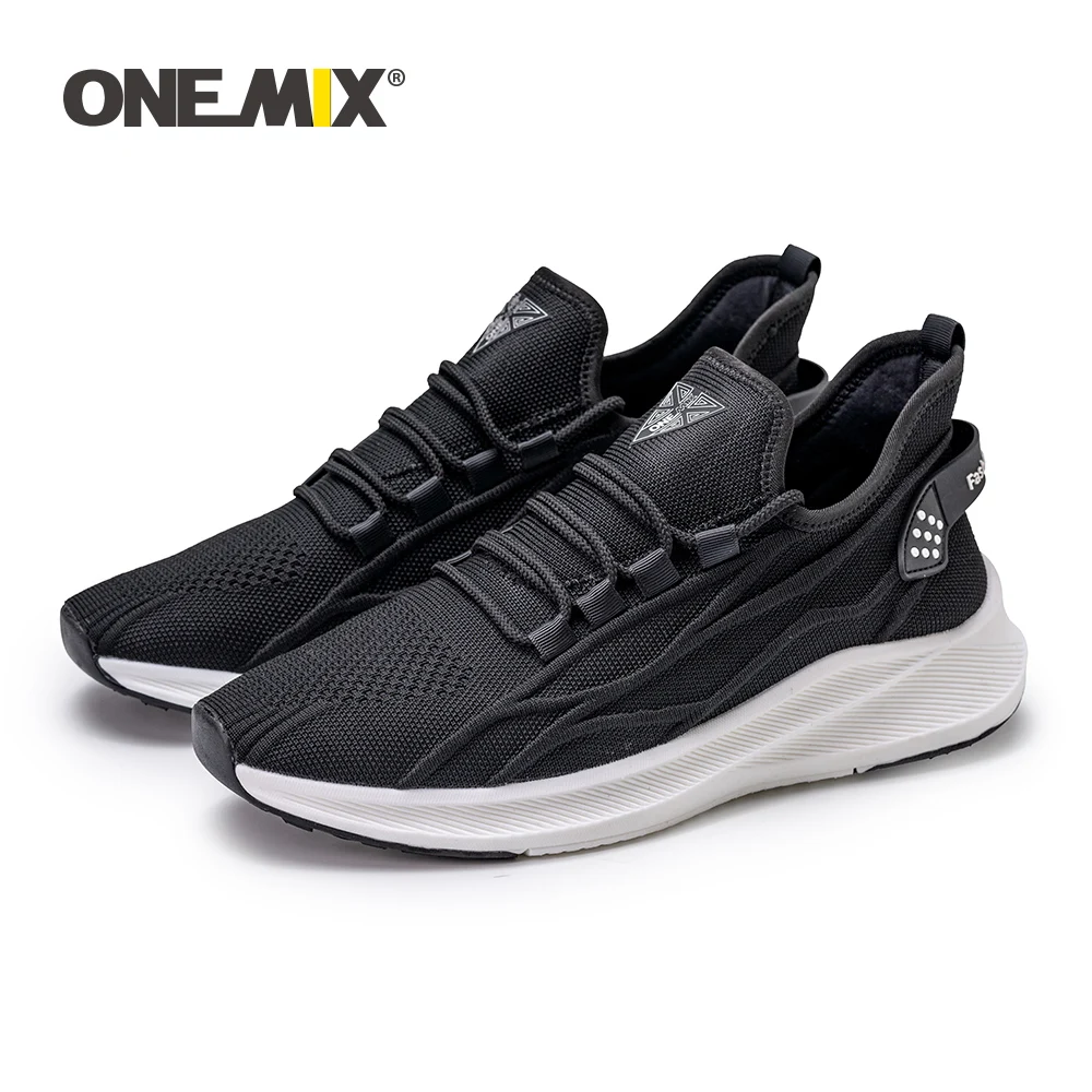 ONEMIX Summer Breathable Mesh Running Shoes for Men Walking Sneakers Women Slip On Outdoor Sport Casual Couples Gym Mens Shoes