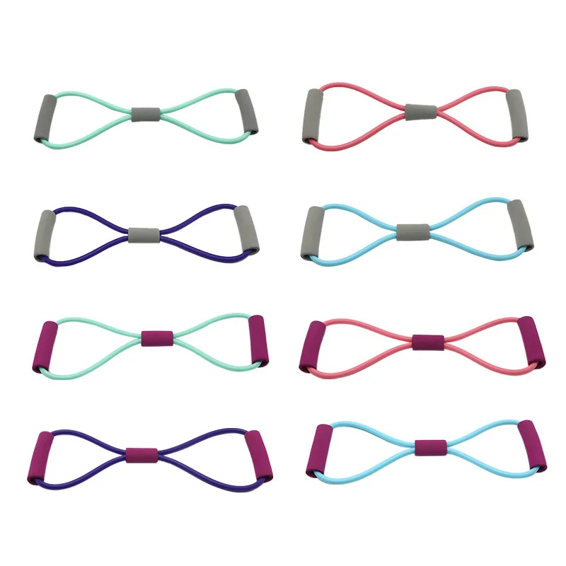 

Rally device Rally rope yoga elastic band fitness exercise resistance band rally device Eight-shaped rally device