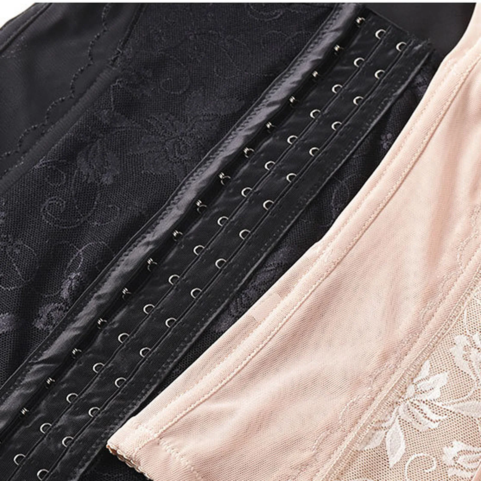 

Women's Corset Top Slim Waist Shaping Tummy Belt Postpartum Women Pure Color Hollow Plus Size Boned Sexy Bodyshaper Bustier 2021