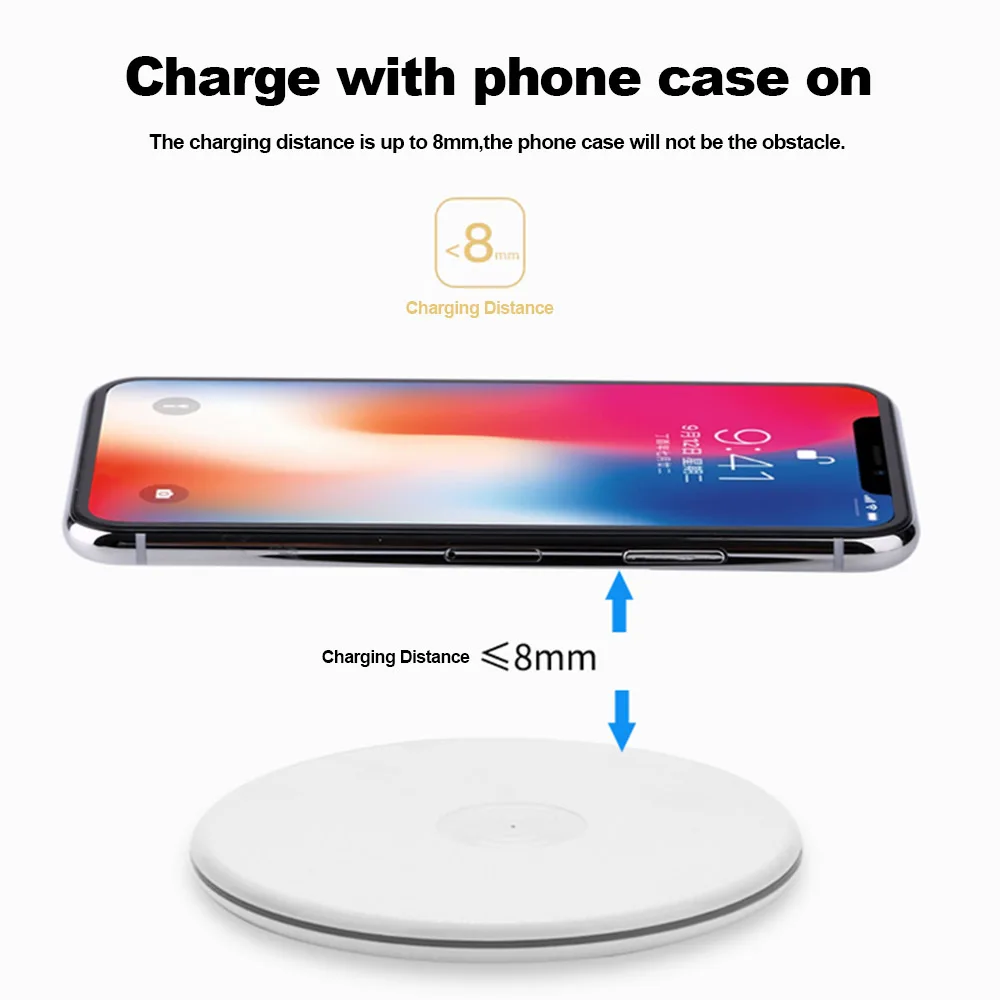 Портативное беспроводное зарядное устройство Qi W3000 беспроводная зарядная