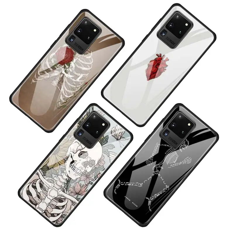 Чехол из закаленного стекла для Samsung Galaxy S8 S9 S10 S20 Plus S10e Ultra задняя крышка телефона с