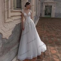 new ball gown illusion sleeveless wedding dress sweetheart backless white appliques tulle bridal dresses vestido de noiva