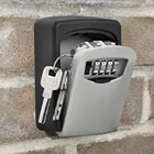 Настенный ящик для хранения ключей, 4-значный комбинированный сейф с паролем, органайзер с секретным замком для безопасности, аксессуары для дома