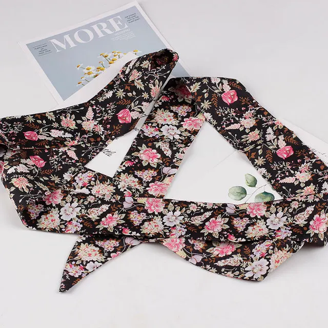 Женский шифоновый ремень с искусственными перьями и деревянными бусинами |