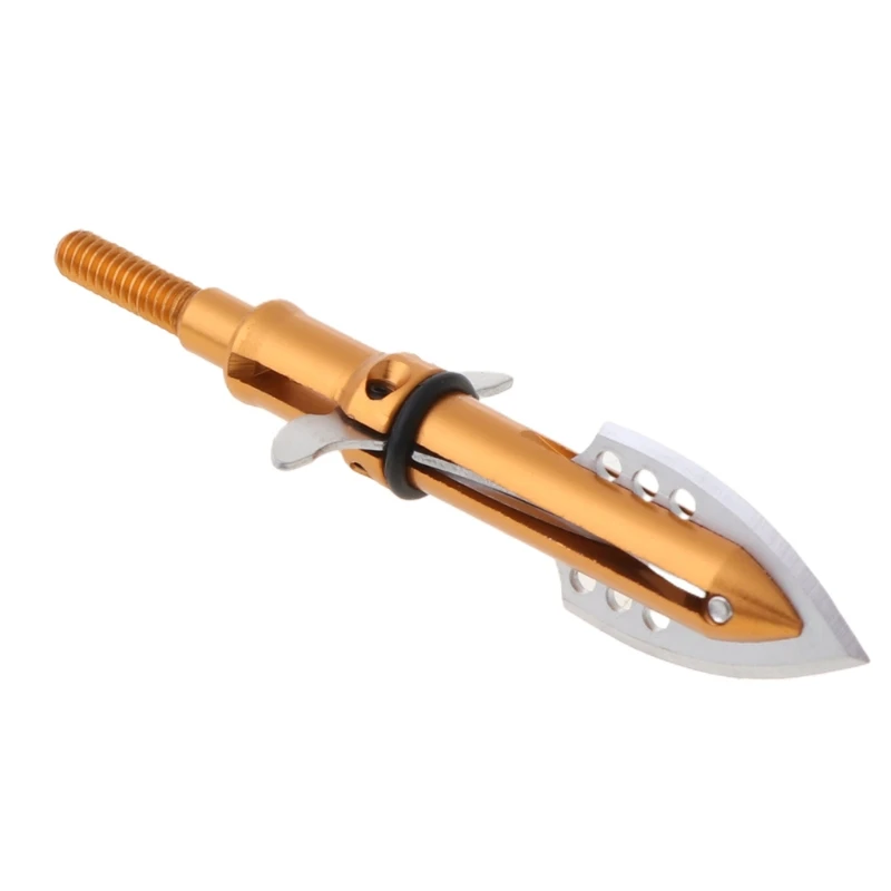 

1 pc Archery Broadheads Arrow Heads 100grain 2 Expandable Blade Arrow Point INY