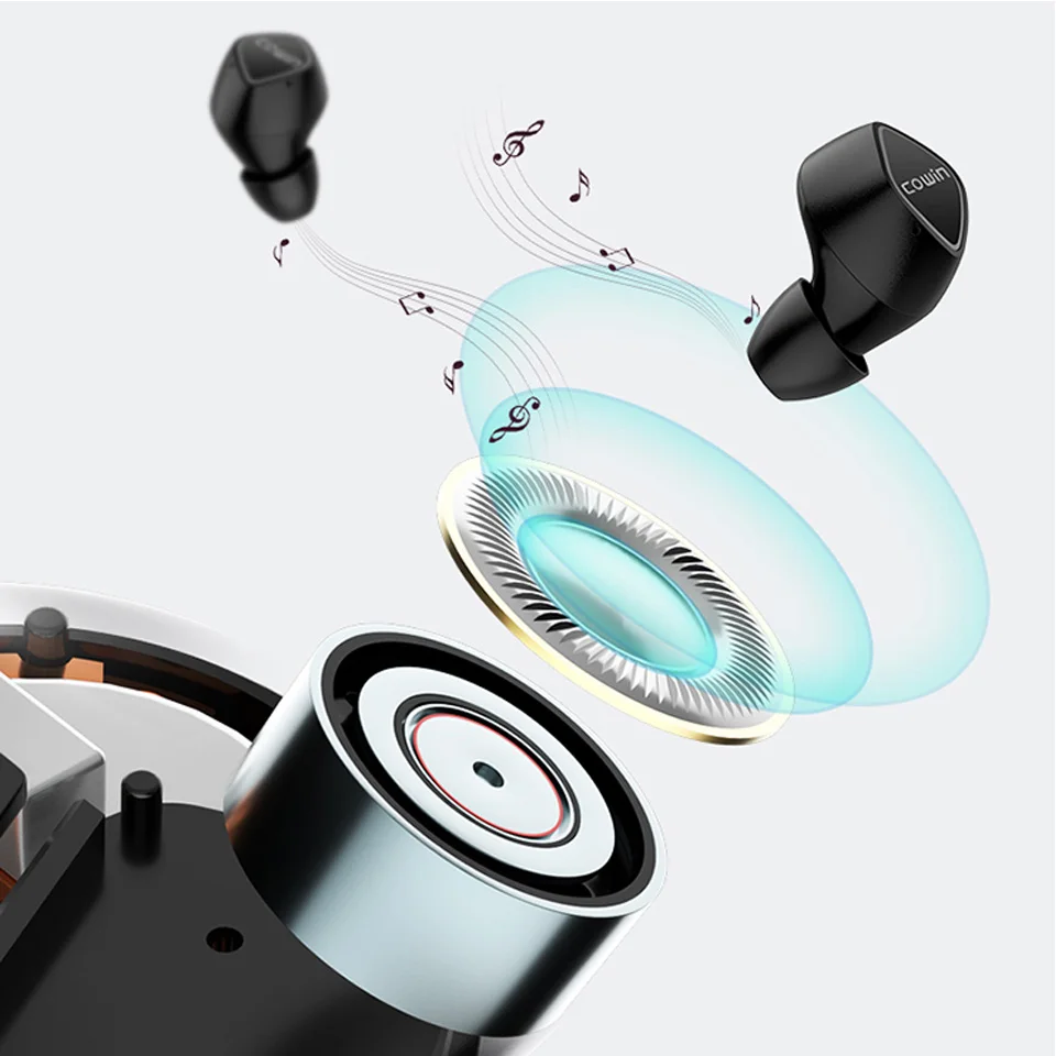 Настоящие беспроводные наушники Bluetooth гарнитура спортивная черная с микрофоном