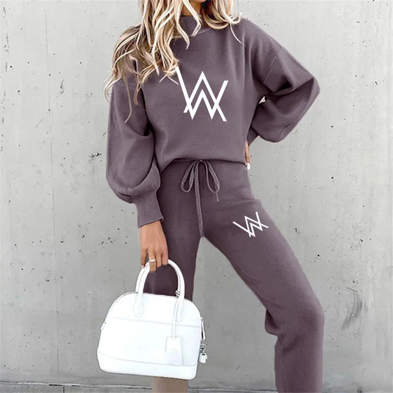 

Two Piece Set Women Casual Trousers Sweatshirt Sports Suit Oversized Tracksuit Pants Pullover Sweater Set Outwear Jogging Femme