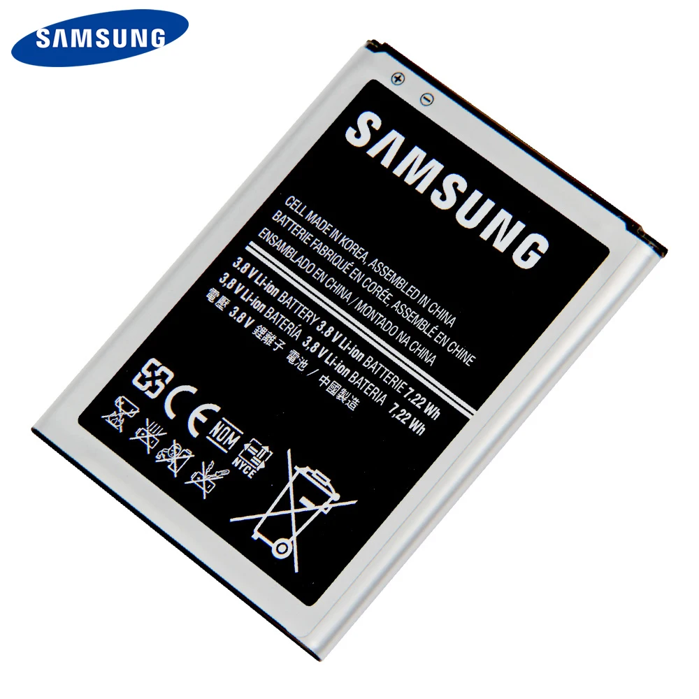 Оригинальный аккумулятор Samsung B500BE B500AE для GALAXY S4 Mini I9190 I9192 I9195 I9198 S4Mini 3 контакта 1900