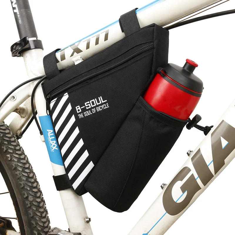 

B-SOUL Waterproof Bike Triangle Bag For Bicycle Front Frame Bag Cycling Top Tube Bag Water Bottle Pocket Bicycle Bag