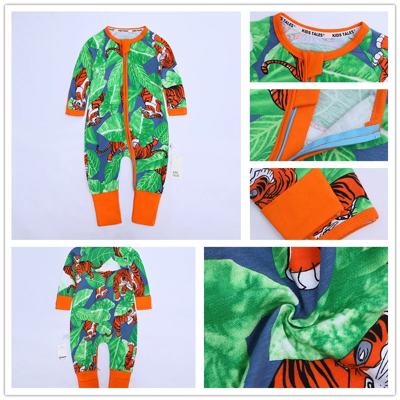 Kids Tales/бренд Сезон весна лето Детский комбинезончик с длинными рукавами