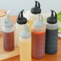 175ml350ml squeeze condiment oil bottles can sealing cap seasoning jar salad sauce bottles ketchup cruet kitchen supplies