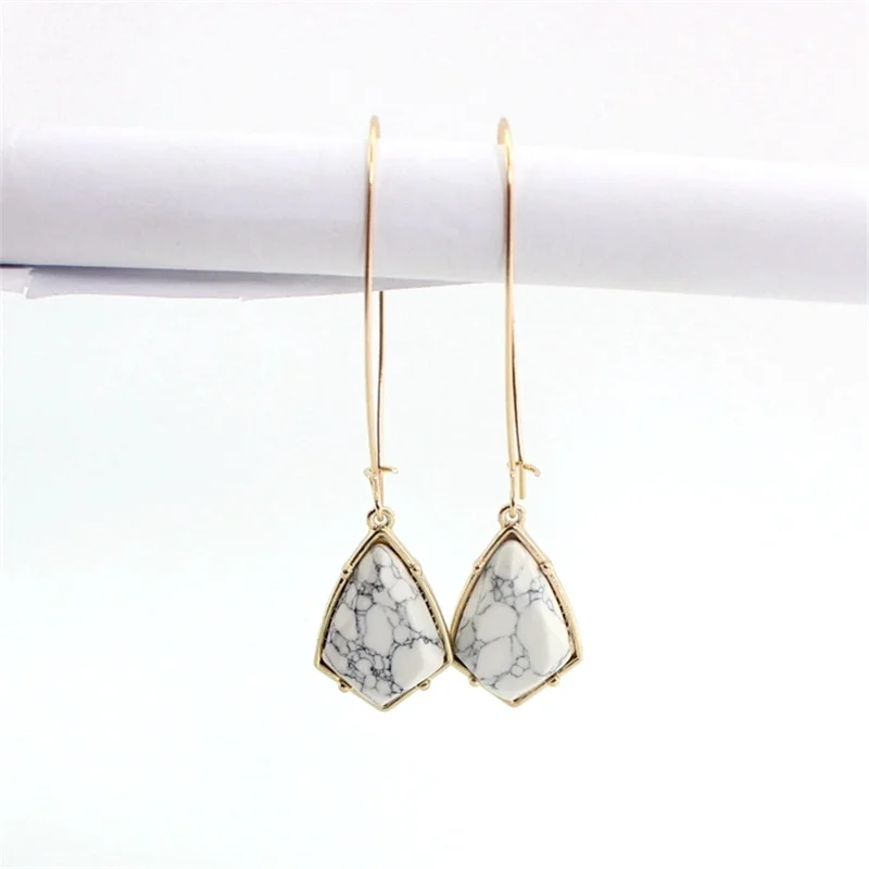 Серьги женские из натурального камня 2 цвета|Серьги-подвески| |