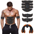 2021 EMS беспроводной стимулятор мышц, тонизирующий пояс для брюшного пресса, тонизирующий Тонер для мышц, унисекс Фитнес-тренажер для мышц тела, живота, рук и ног