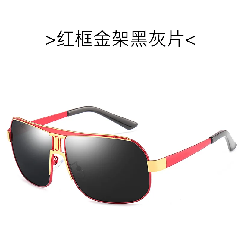 Мужские солнцезащитные очки NODARE поляризационные квадратные в металлической