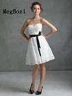 Женское свадебное платье It's yiiya, белое кружевное короткое платье с аппликацией в виде сердечек на лето 2022