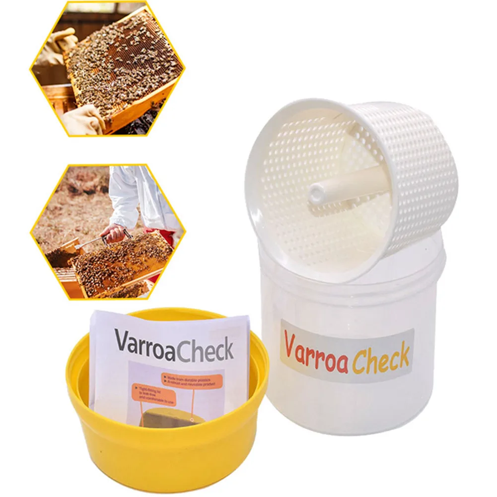 

1pcs Plastic Transparent Beekeeping Mite Test Bottle Leakproof Beekeeping Tools Suitable For Beekeeper Garden Catcher Fast Ship