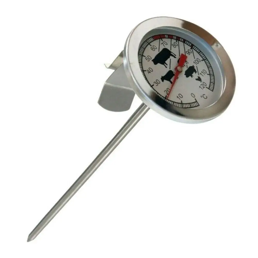 

Steel Instant Read Probe Thermometer BBQ Cooking Meat Food Gauge G9C0