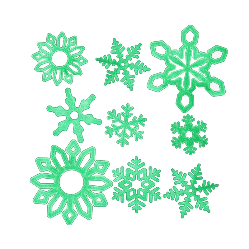 

12pcs Luminous Snowflake Wall Sticker Bedroom Romantic 3D Decor Wall Sticker Golw in the Dark Christmas party Decor Accessories