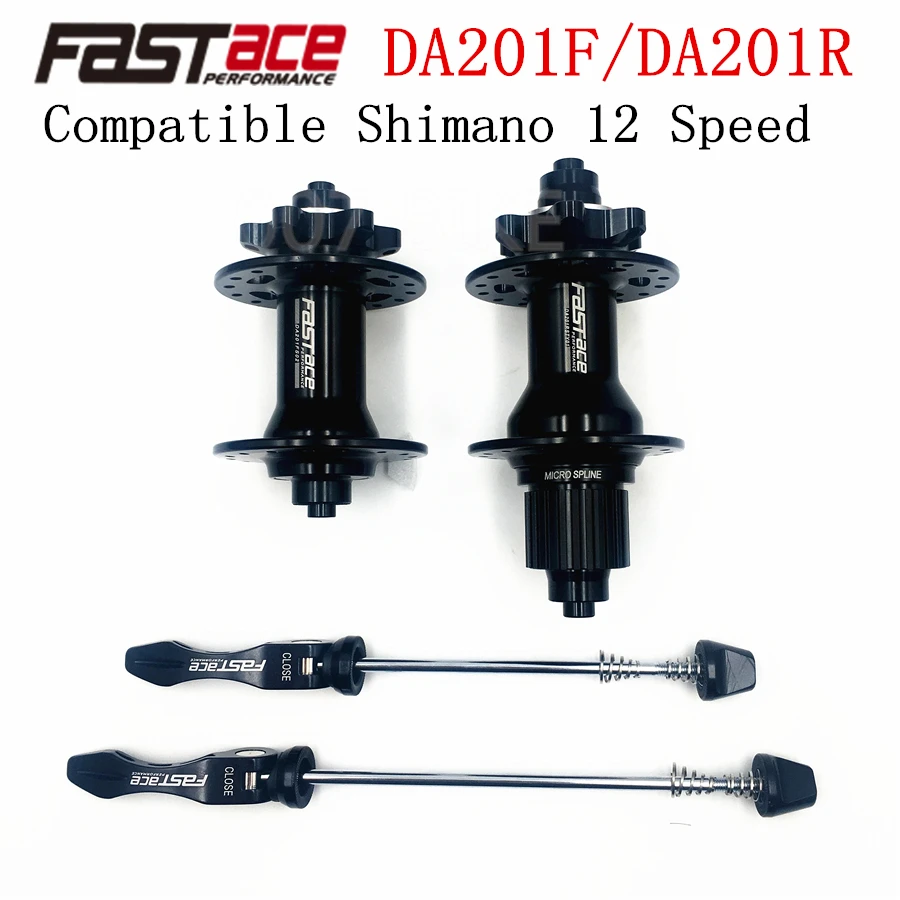 FASTACE DA201 F/R DEORE XT M8100 M7100 FH BH концентратор 12 s 32H 135x10 мм 100x9 мм E-THRU ось велосипеда 12 Скоростей микро сплайн