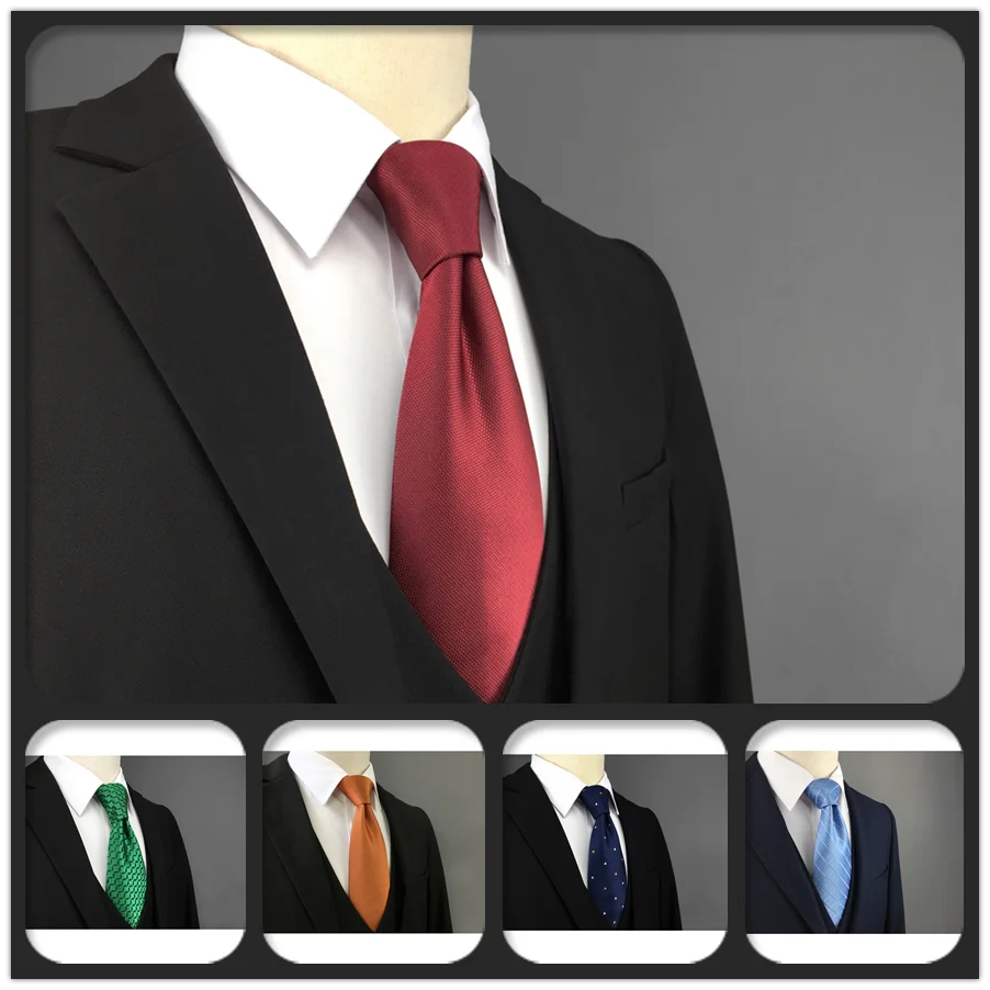 Красочные 6 см женский черный Шелковый Узкие галстуки для мужчин тонкий 2 36