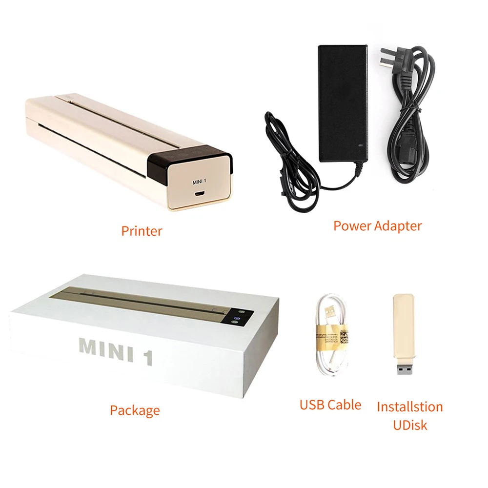 Новый Портативный Трафарет для татуировок мини USB порт Термальный копир принтер