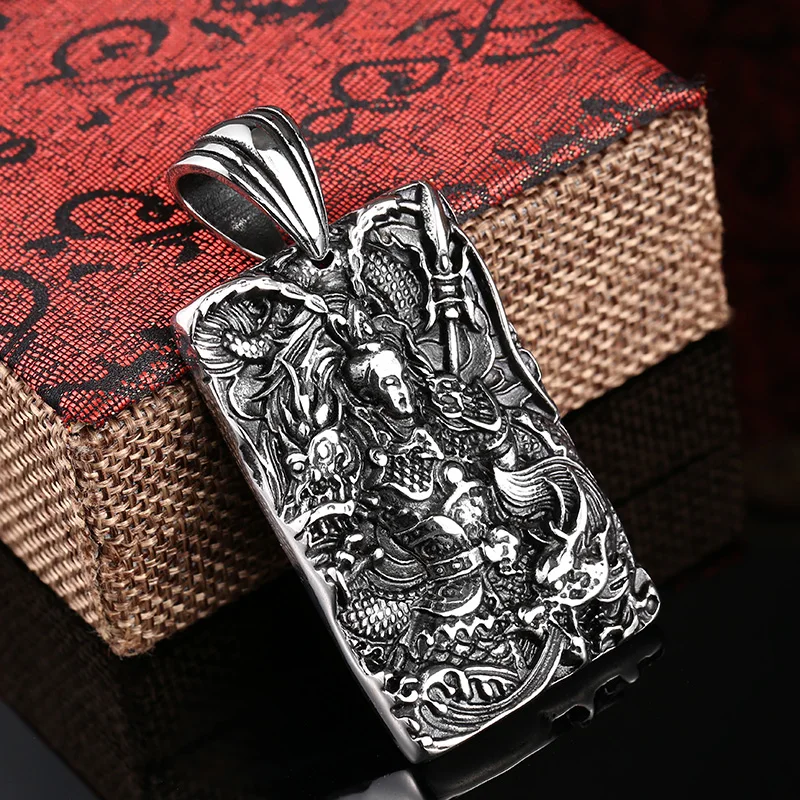 Нержавеющая сталь Китайский национальный стиль Байкер кулон модное винтажное
