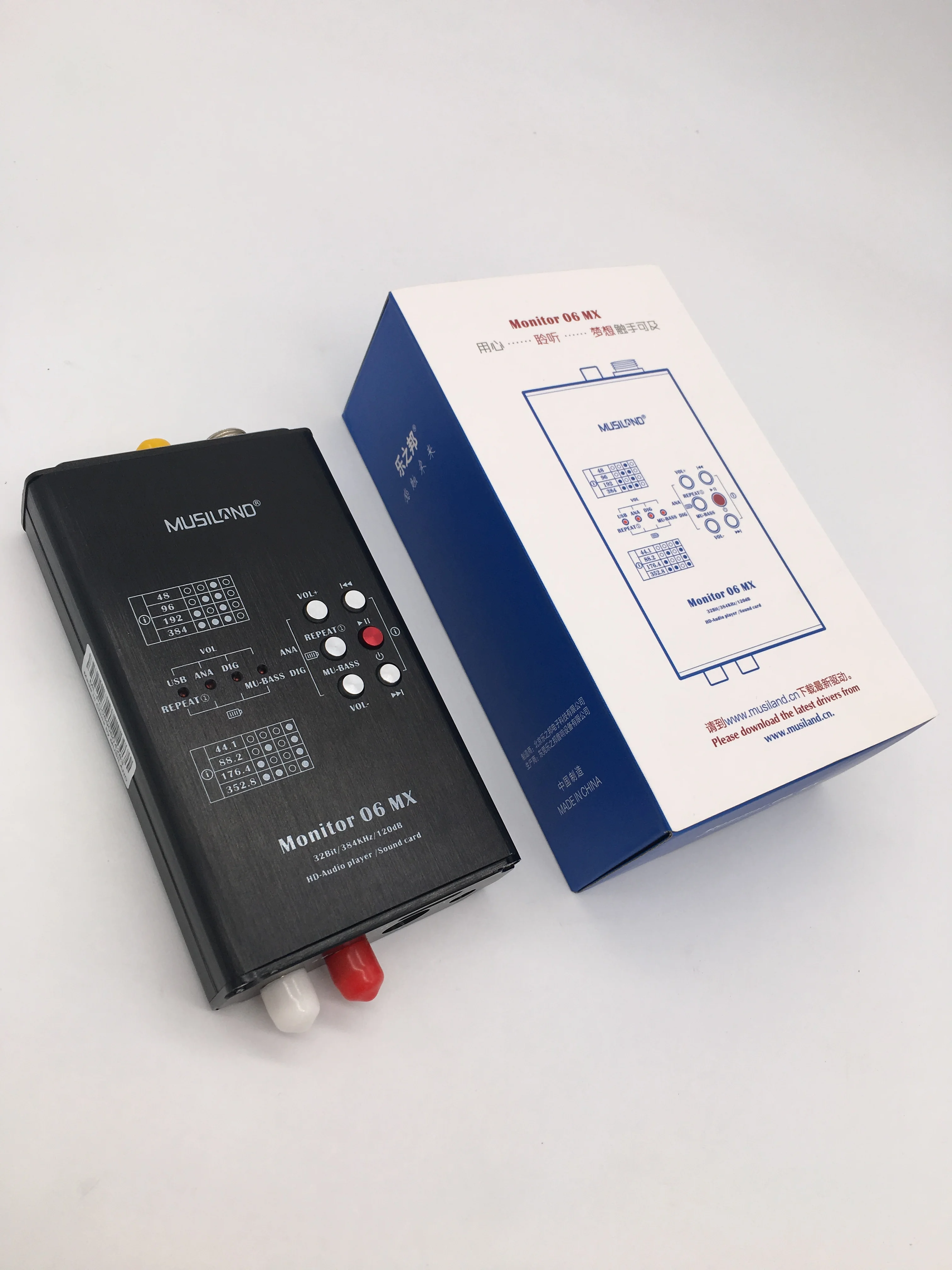 Популярный MUSILAND Monster 06 MX 06MX 32 бит/384 кГц USB звуковая карта и HD плеер APE FLAC WAVE