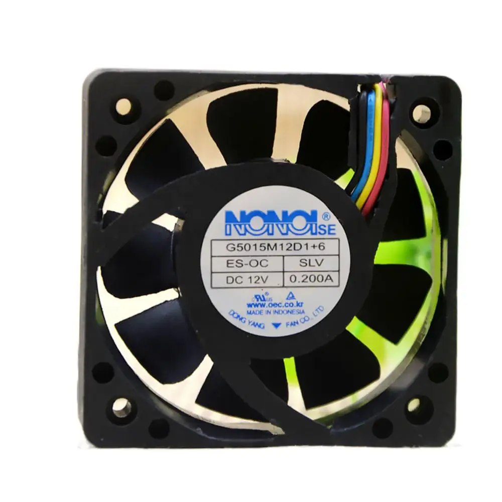 Вентилятор 50 мм для автомобильного аудио-охлаждения nonoisg5015m12d1 + 6 12 В 0.2A 50*50*15 мм 4-контактный ШИМ