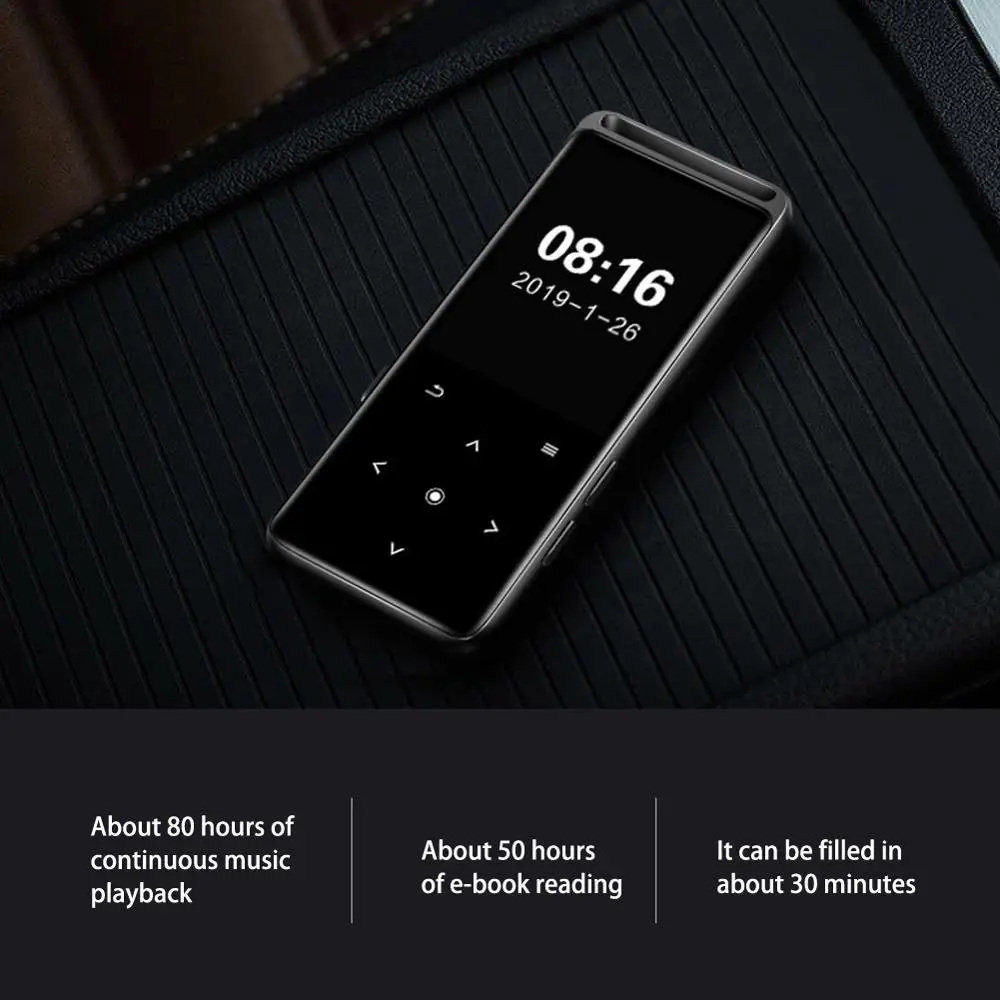 Mp3 плеер M6 Bluetooth 5 0 без потерь 16 ГБ Hi Fi Портативный аудиоплеер с FM радио электронной
