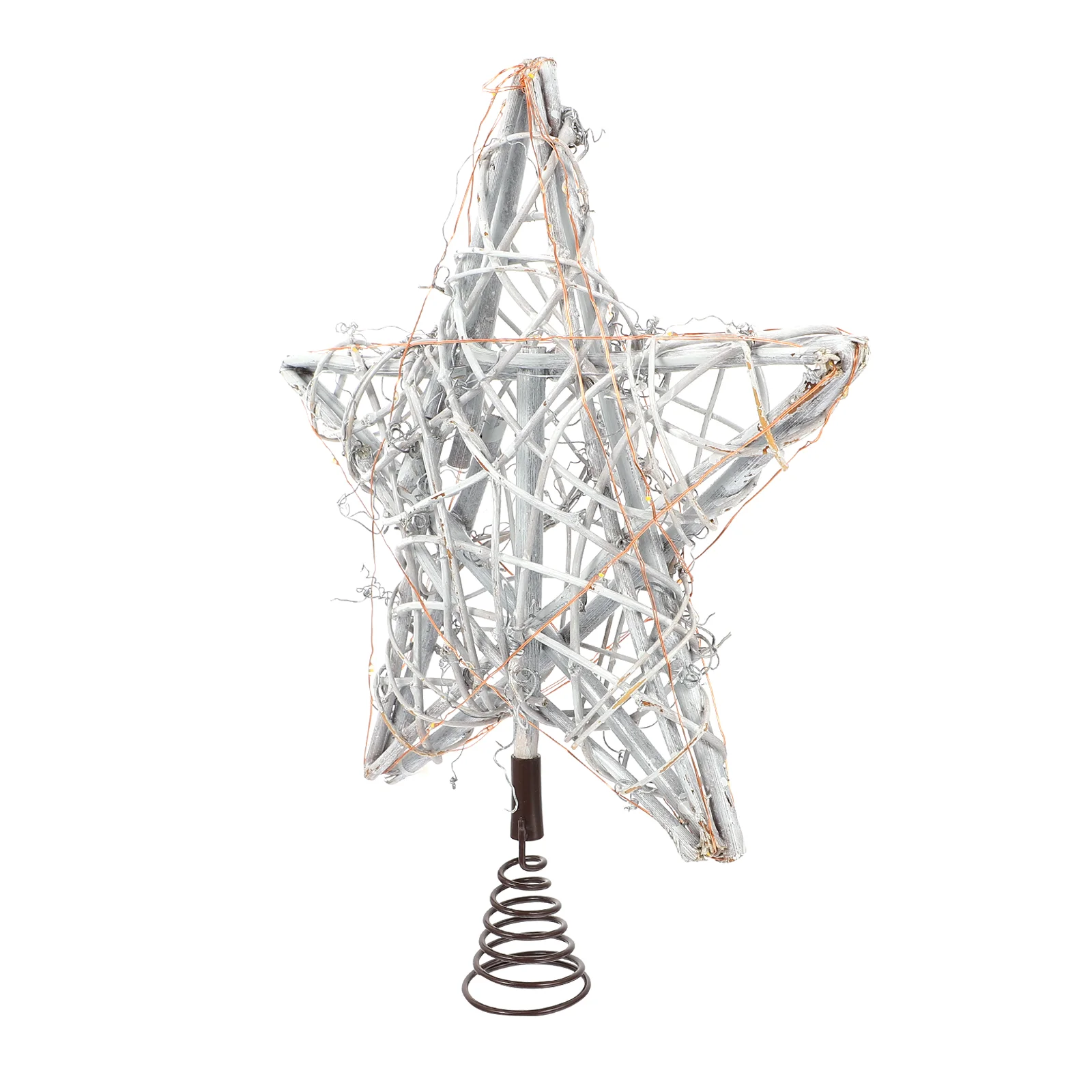 

Christmas Tree Topper Decoration Christmas Treetop Rattan Star Ornament