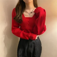 young sweaters for women pullovers knitted long sleeve clothes korean style top
